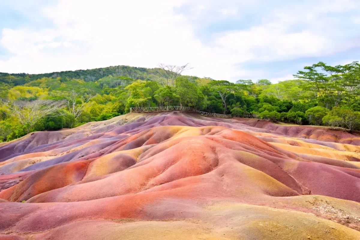 Viewpoint of Chamarel 7 Coloured Earth, West coast of Mauritius