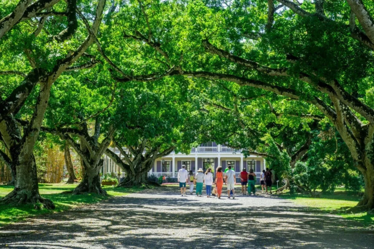 The restored colonial mansion of Château de Labourdonnais at Mapou, northern Mauritius