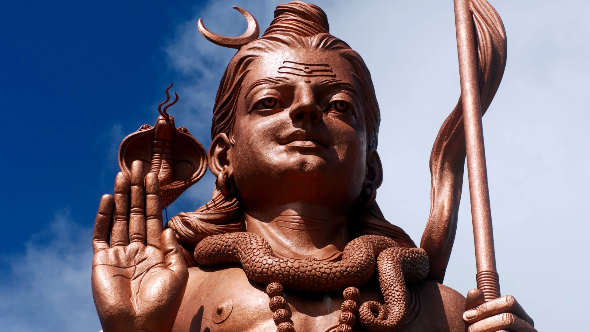 Pilgrims carrying kanwars during Maha Shivratri in Mauritius